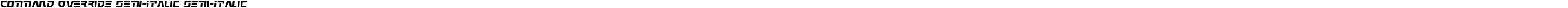 Command Override Semi-Italic Semi-Italic