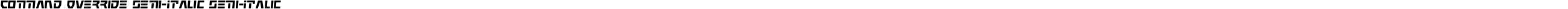 Command Override Semi-Italic Semi-Italic
