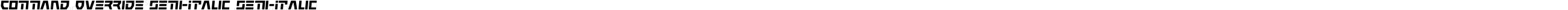 Command Override Semi-Italic Semi-Italic