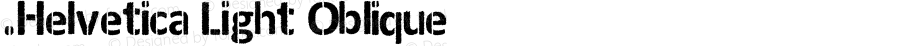 .Helvetica Light Oblique