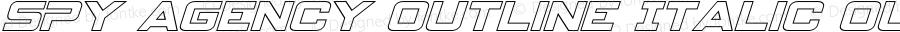 Spy Agency Outline Italic