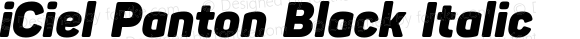 iCiel Panton Black Italic Version 1.00 February 7, 2015, initial release