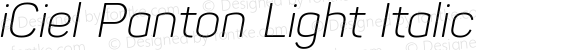 iCiel Panton Light Italic