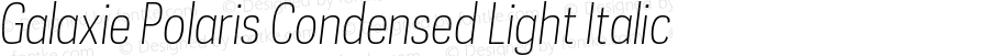 GalaxiePolarisCondensed-LightItalic