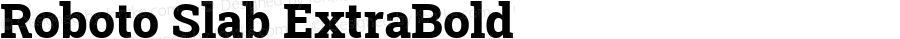 Roboto Slab ExtraBold