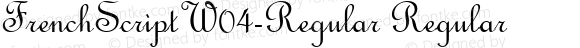 FrenchScriptW04-Regular Regular
