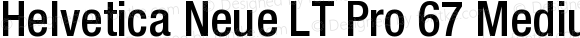 Helvetica Neue LT Pro 67 Medium Condensed
