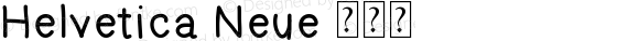 Helvetica Neue 瘦斜体