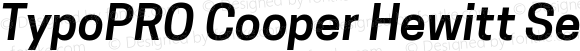 TypoPRO Cooper Hewitt Semibold Italic