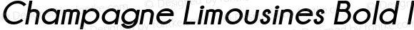 Champagne  Limousines Bold Italic