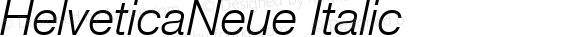 HelveticaNeue Italic