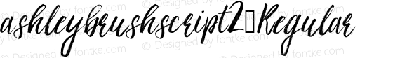 ashleybrushscript2 Regular