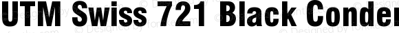 UTM Swiss 721 Black Condensed Regular Bộ Font chữ Việt sử dụng bảng mã Unicode