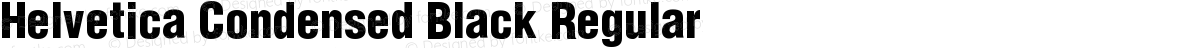 Helvetica Condensed Black Regular