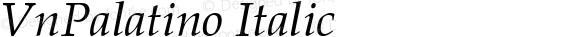 VnPalatino Italic