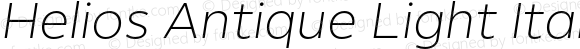 Helios Antique Light Italic