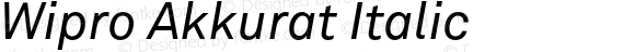 Wipro Akkurat Italic