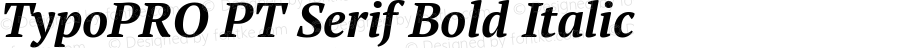 TypoPRO PT Serif Bold Italic