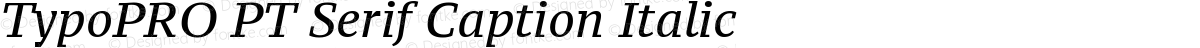 TypoPRO PT Serif Caption Italic