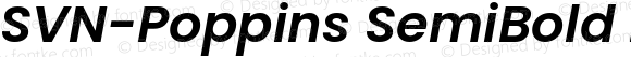 SVN-Poppins SemiBold Italic