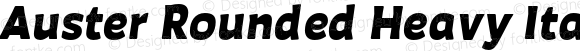 AusterRounded-HeavyItalic