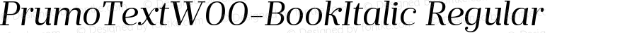 Prumo Text W00 Book Italic