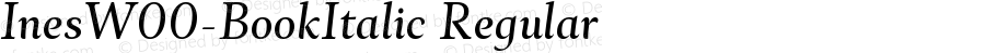 InesW00-BookItalic Regular