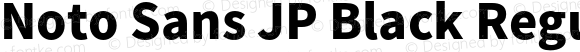 Noto Sans JP Black