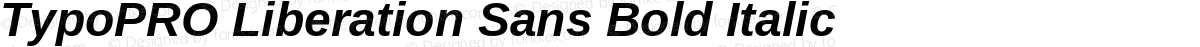 TypoPRO Liberation Sans Bold Italic