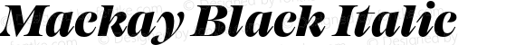 Mackay Black Italic