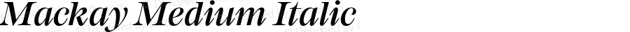 Mackay Medium Italic