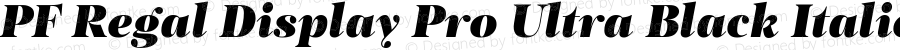 PFRegalDisplayPro-UBlackItalic