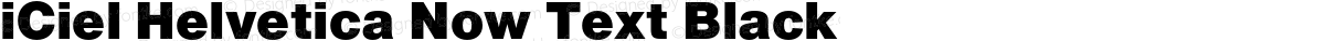 iCiel Helvetica Now Text Black