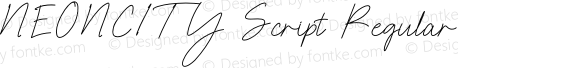 NEONCITY Script Regular
