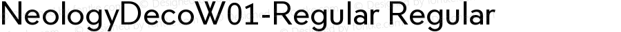 NeologyDecoW01-Regular Regular Version 4.46