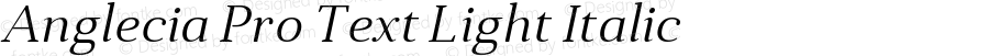 Anglecia Pro Text Light Italic Version 001.000;com.myfonts.konstantynov.anglecia-pro.text-light-italic.wfkit2.47MK