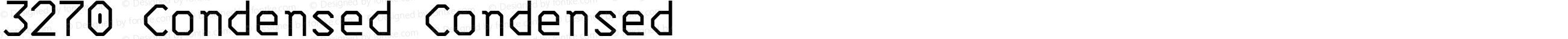 3270 Condensed Condensed
