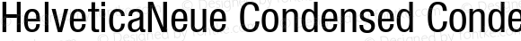 HelveticaNeue Condensed Condensed Regular