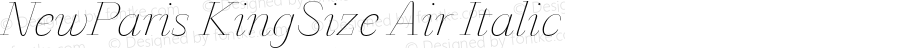 NewParisKingSize-AirItalic