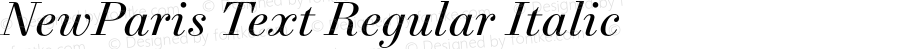 NewParisText-RegularItalic