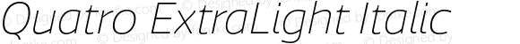 Quatro ExtraLight Italic