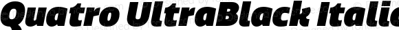 Quatro UltraBlack Italic