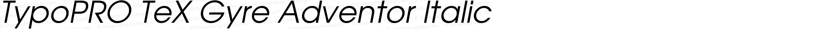 TypoPRO TeX Gyre Adventor Italic