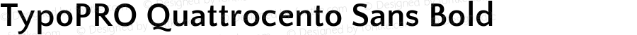 TypoPRO Quattrocento Sans Bold