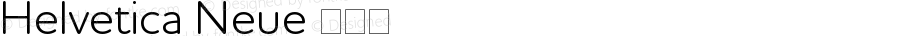 Helvetica Neue 超细体