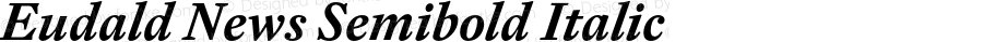 Eudald News Semibold Italic