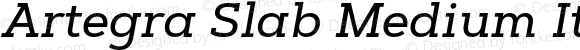 Artegra Slab Medium Italic