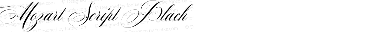 Mozart Script Black