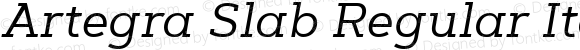 Artegra Slab Regular Italic