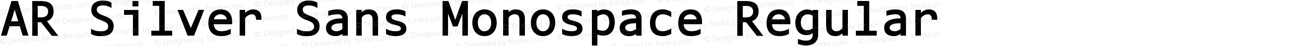 AR Silver Sans Monospace